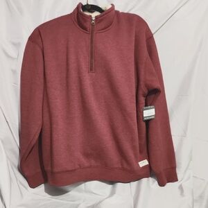 Eddie Bauer  Half Zip  Soft Knit Casual Sherpa Inside